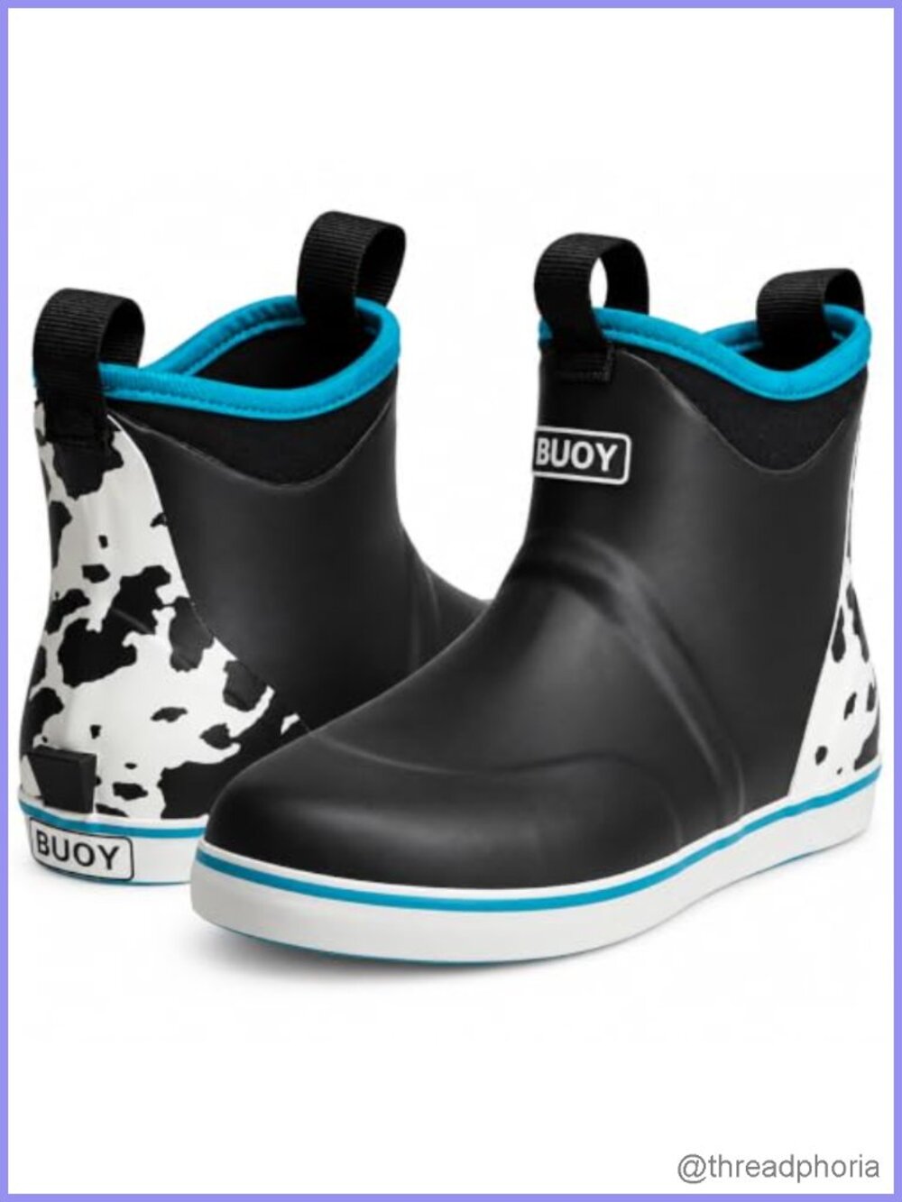 Women's Waterproof Ankle Rain Boots Rubber Neoprene Deck Fishing Boots